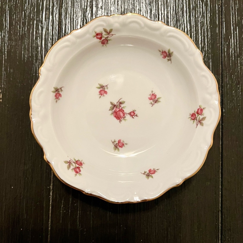 Vintage Royal Heidelberg Winterling Rosebud Chintz Berry Bowl Bavaria Germany